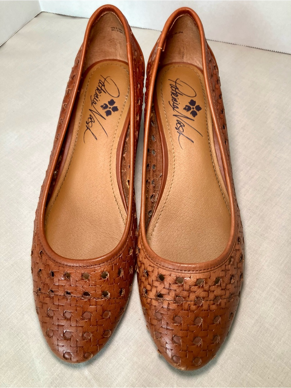 Patricia Nash Allegra Pump Woven Leather Slip-On Block Heel Size 6.5M - Picture 2 of 16